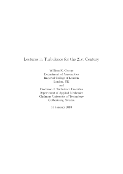Lectures in Turbulence for the 21st Century
