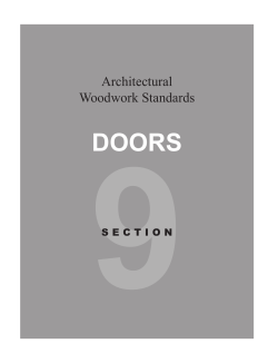 Section 9 Doors - Woodwork Institute
