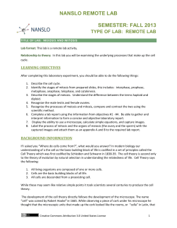 NANSLO Lab Activity