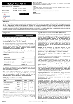 MyTaq&trade; Plant-PCR Kit