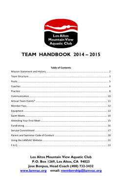 team handbook 2014 &ndash; 2015