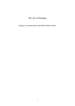 The Art of Dialogue - VU-dare - Vrije Universiteit Amsterdam
