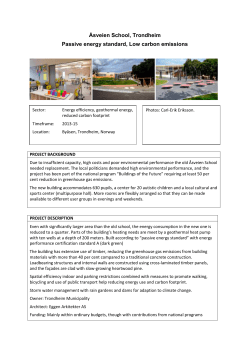 &Aring;sveien School, Trondheim Passive energy standard
