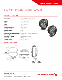 Part Number 0550443 Specification Sheet