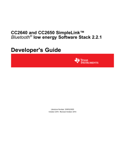 CC2640 and CC2650 SimpleLink&trade; Bluetooth&reg; low energy