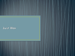 JUST War File - U of D Jesuit