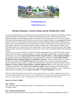 Central, South, and the Florida Keys 2016