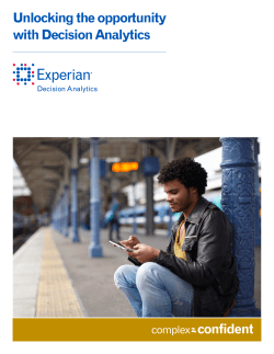 Unlocking the opportunity with Decision Analytics