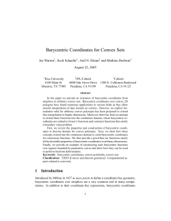 Barycentric Coordinates for Convex Sets