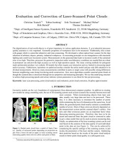 Evaluation and Correction of Laser-Scanned Point Clouds