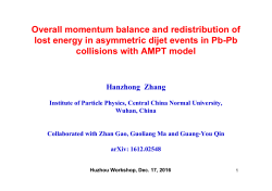 Overall momentum balance and redistribution of lost energy in