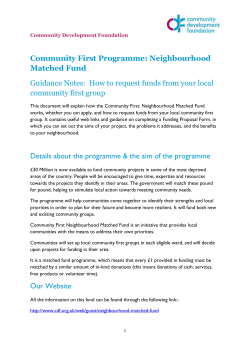 How to request funds from your local group