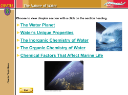 Chapter 08 - The Nature of Water