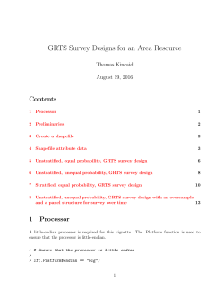 GRTS Survey Designs for an Area Resource