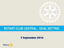 rotary club central &ndash; goal setting