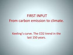 From carbon emission to climate.