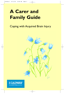 Carers Booklet - Headway Ireland