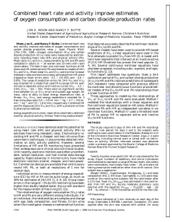 Combined heart rate and activity improve estimates of oxygen