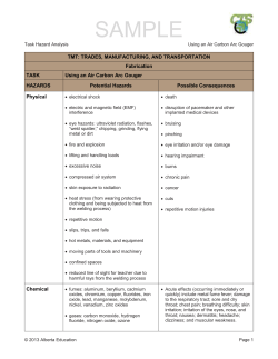 Using an Air Carbon Arc Gouger
