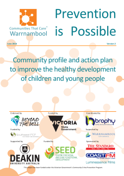 Community profile and action plan