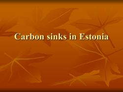 Carbon sinks in Estonia