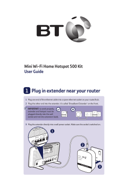 1 Plug in extender near your router