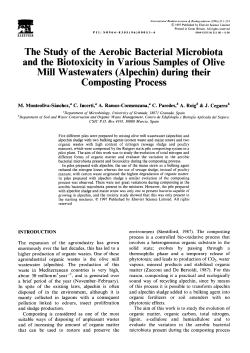 The Study of the Aerobic Bacterial Microbiota and the Biotoxicity in