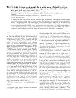 Time-of-flight electron spectrometer for a broad range of kinetic
