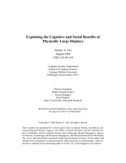 Exploiting the Cognitive and Social Benefits of Physically