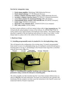 Autopatcher User`s Manual