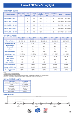 Linear LED Tube Stringlight