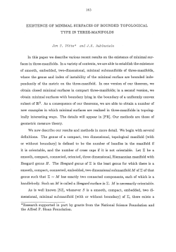EXISTENCE OF MINIMAL SURFACES OF BOUNDED
