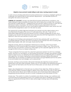 Majority of procurement models failing to add value