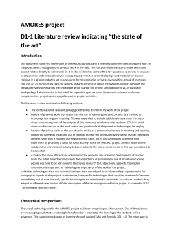 AMORES literature review File
