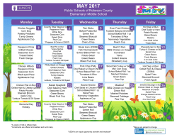 May 2017 - Lunch - Public Schools of Robeson County