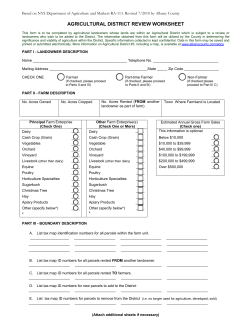 agricultural district review worksheet