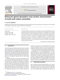 Enhanced optical absorption cross-section characteristics of