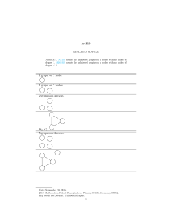 A4110 1 graph on 1 node. 1 graph on 2 nodes. 2 graphs on 3