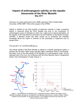 Impact of anthropogenic salinity on the aquatic biocenosis of