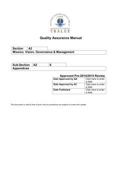 Mission Statement - Institute of Technology Tralee