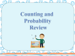Counting and Probability Review