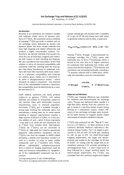 Ion Exchange Trap and Release of [C-11]CO2
