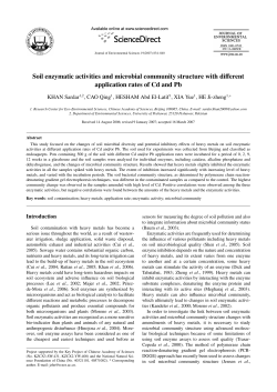 Soil enzymatic activities and microbial community structure with