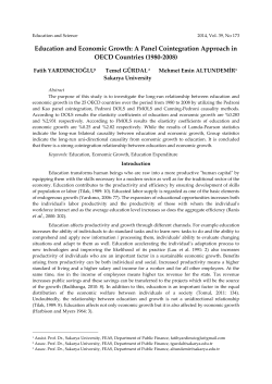 Education and Economic Growth