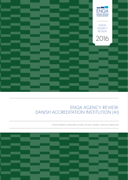 enqa agency review: danish accreditation institution (ai)