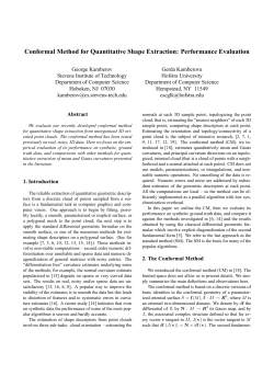 Conformal Method for Quantitative Shape Extraction
