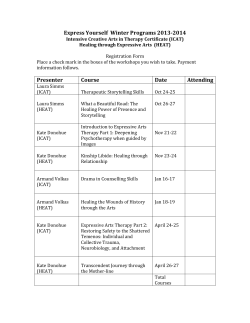 Express Yourself Winter Programs 2013-2014
