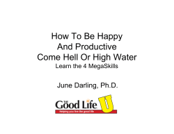 How To Be Happy And Productive Come Hell Or High Water