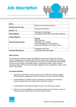 Name: Grading and Job Title: Director of Construction Services