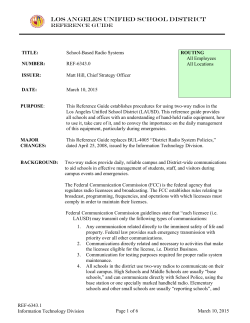 031015 REF-6343.1 Radio Unit Guidelines